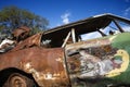 Old rusted car. Royalty Free Stock Photo