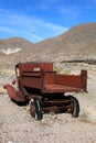 Old rusted car in junk yard Royalty Free Stock Photo