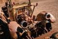 Old Rusted Car in a junkyard Royalty Free Stock Photo