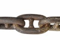 The old and rusted chain Royalty Free Stock Photo