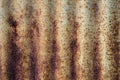Old and Rusted decay metalsheet wall Royalty Free Stock Photo