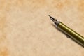 Old rusted dip pen Royalty Free Stock Photo