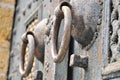 Old rusted door handles