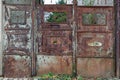 Old rusted gate. Royalty Free Stock Photo