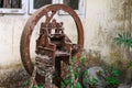 Old and rusted Hand Operated Chaff Cutter Royalty Free Stock Photo