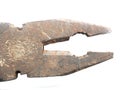 Old rusted iron pliers Royalty Free Stock Photo