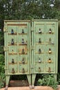 Old Rusted Metal Mailboxes Royalty Free Stock Photo