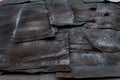 Old, rusted metal sheets, vintage background