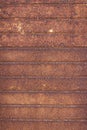 Old rusted metal, striped rusty background - old garage door Royalty Free Stock Photo