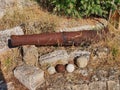 Rusted Muzzle Loading Canon, Zakynthos Castle, Greece