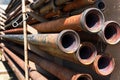 Old Rusted Oil Field Pipe Royalty Free Stock Photo