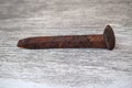 Old Rusted Railroad Tie Nail Royalty Free Stock Photo