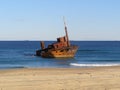 Old rusted shipwreck