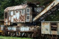 Old rusted train crane abandoned Royalty Free Stock Photo