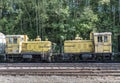 Old rusted train with locomotive Royalty Free Stock Photo