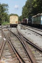 Old rusted train with locomotive Royalty Free Stock Photo