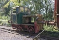 Old rusted train locomotive at trainstation hombourg Royalty Free Stock Photo