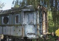 Old rusted train at trainstation hombourg Royalty Free Stock Photo