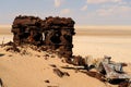 An old rusted truck engine block going nowhere