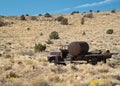 Vintage truck abandoned in the desert