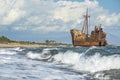 Old rustic big ship Royalty Free Stock Photo