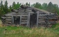 Old, Rustic Log cabin in Canada Royalty Free Stock Photo