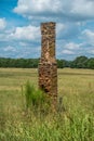 Old rustic chimney remains