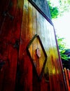 Old rustic door on the shack Royalty Free Stock Photo