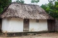 Old rustic house with bahareque walls and thatched roof Royalty Free Stock Photo