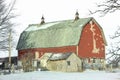 Old Rustic, Large, Red Barn