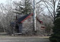 Abandoned Log Cabin Royalty Free Stock Photo