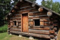 Old Rustic Log Cabin in Minnesota Royalty Free Stock Photo