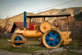 Old rustic steamroller Royalty Free Stock Photo