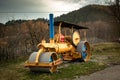 Old rustic steamroller Royalty Free Stock Photo
