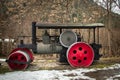 Old rustic steamroller Royalty Free Stock Photo
