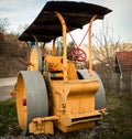 Old rustic steamroller Royalty Free Stock Photo
