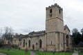 Old stone church in english countryside landscape Royalty Free Stock Photo