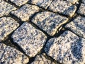 Old rustic stone pavement textured background, architectural detail material and floor surface, abstract natural texture for Royalty Free Stock Photo