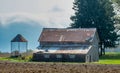 Old rustic wood barn in the USA Royalty Free Stock Photo