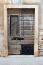 Rustic patched wooden doors Royalty Free Stock Photo