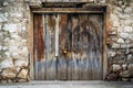 Old rustic wooden doors Royalty Free Stock Photo