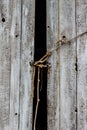 Old rustic wooden front door background Royalty Free Stock Photo