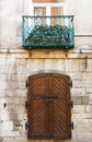 Old rustic wooden gate . Royalty Free Stock Photo