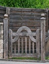 Old rustic wooden gate Royalty Free Stock Photo