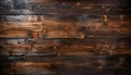 Old rustic wooden plank table with weathered grunge striped backdrop generated by AI
