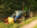 Old rusting Iseki tractor. Royalty Free Stock Photo