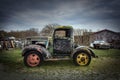 Old rusty abandoned cars