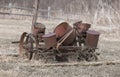 Abandoned farm equipment in Michigan countryside Royalty Free Stock Photo