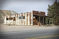 Old rusty abandoned warehouse