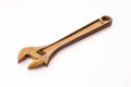 Old rusty adjustable wrench Royalty Free Stock Photo